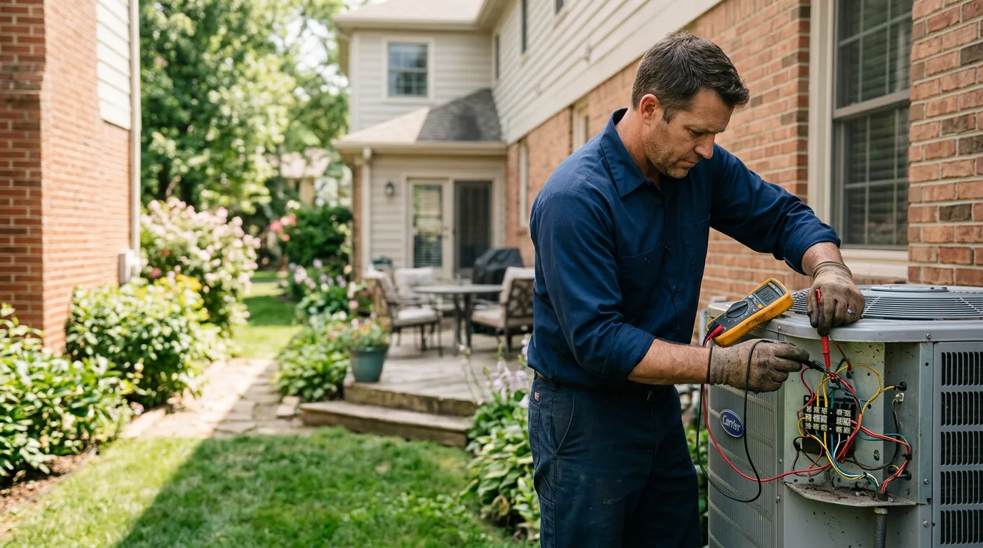 HVAC technician working near Moyie Springs, ID